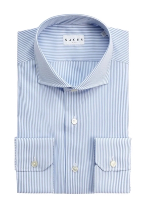 Xacus striped button shirt - Blue
