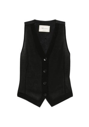 Blumarine button gilet - Black