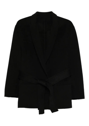 Alberta Ferretti double-breasted belted coat - Black