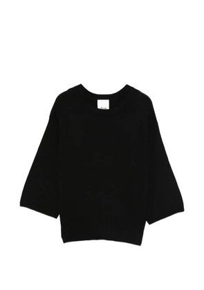 Allude short-sleeve sweater - Black