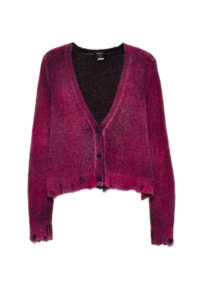 Avant Toi button distressed cardigan - Pink