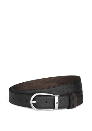 Montblanc reversible pin-buckle belt - Black