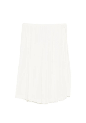 Nº21 elasticated-waistband pleated skirt - White