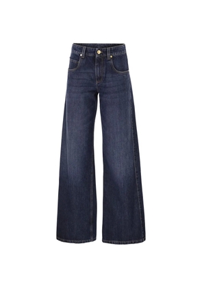 Brunello Cucinelli wide-leg trousers - Blue