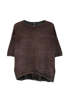 Avant Toi crew-neck sweater - Brown