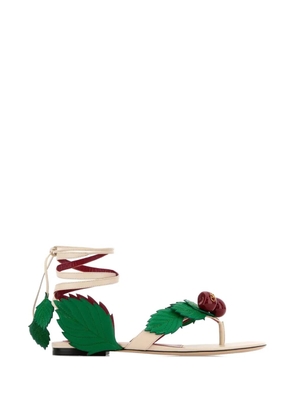 Valentino Garavani Cherryfic leaf sandals - Neutrals