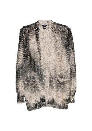 Avant Toi sequin pocket cardigan - Neutrals
