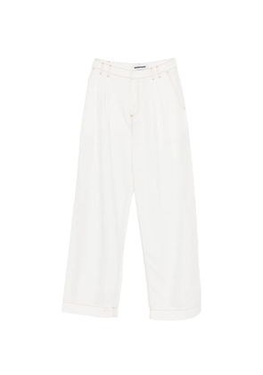 DARKPARK contrast stitch trousers - White