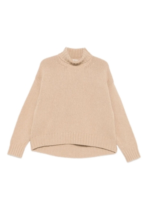 Bruno Manetti ribbed-trim jumper - Neutrals