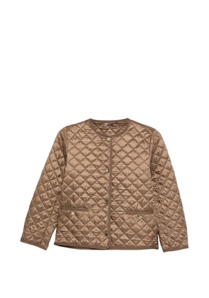 Max Mara quilted button coat - Brown