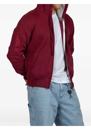 PODHIO hooded zip sweatshirt - Red