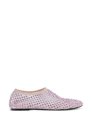 strategia shoes mesh embellished ballet flats - Pink