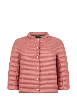 Moorer padded button puffer jacket - Pink