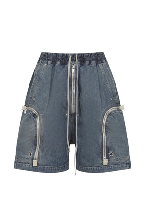 Rick Owens DRKSHDW zip-fastening pocket shorts - Blue