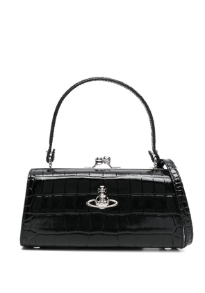 Vivienne Westwood Doll Xl logo-plaque mini bag - Black