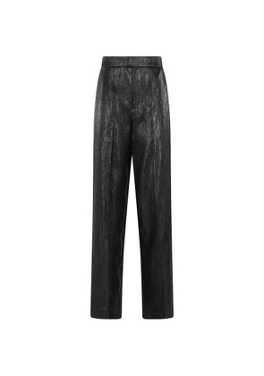 Federica Tosi shimmer-effect trousers - Black
