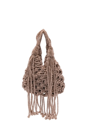 Hibourama mini Vannifique crystal-embellishment tote bag - Pink