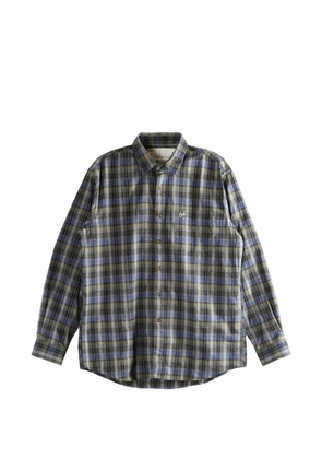 ERL checked button-fastening shirt - Grey
