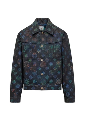 Casablanca Heatmap pattern cotton jacket - Blue