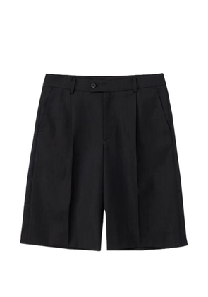 DUNST pleated bermuda shorts - Black