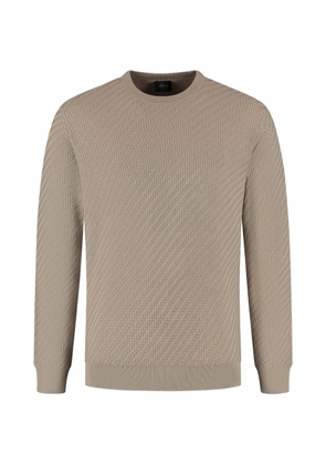 Brioni crew-neck long-sleeve sweater - Neutrals