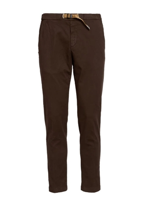 White Sand cotton tapered trousers - Brown