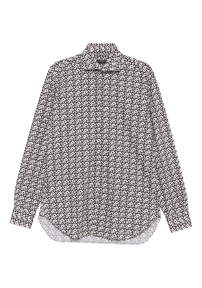 Barba floral-print shirt - Black