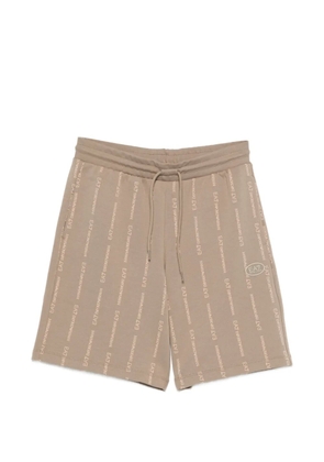 Ea7 Emporio Armani logo-print shorts - Neutrals