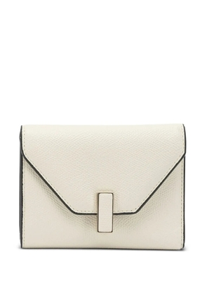 Valextra buckled leather wallet - White