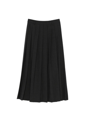 IVORY PARIS pleated midi skirt - Black
