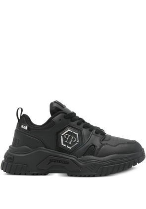 Philipp Plein logo-plaque sneakers - Black