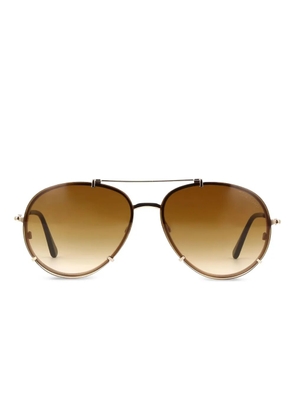TOM FORD Eyewear rimless sunglasses - Gold
