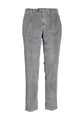 Briglia 1949 pleated-front corduroy trousers - Grey