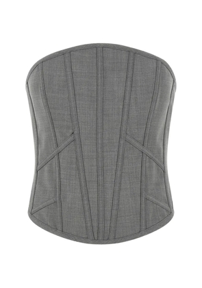 Giuseppe Di Morabito off-the-shoulder asymmetrical bustier top - Grey