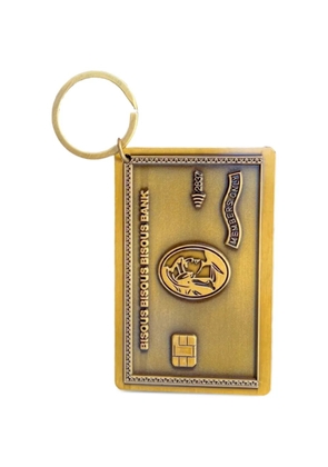Bisous Skateboards La carte keyring - Gold