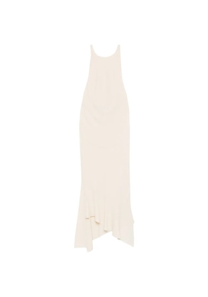 THE ANDAMANE Carmen ruffled midi dress - Neutrals