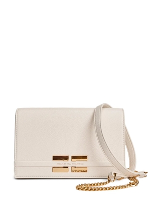 Elisabetta Franchi plaque-detail chain clutch bag - Neutrals