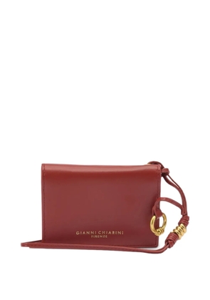 GIANNI CHIARINI ring-detail strap wallet - Red