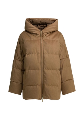 Max Mara hooded puffer coat - Brown