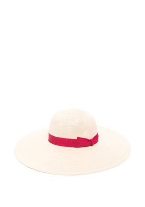 Borsalino ribbon hat - Neutrals
