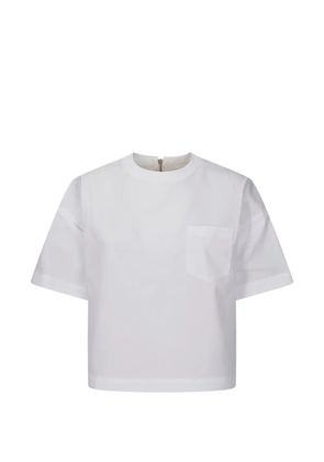 sacai crew-neck blouse - White
