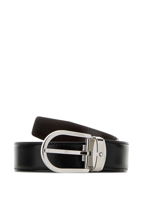 Montblanc Horseshoe reversible leather belt - Black
