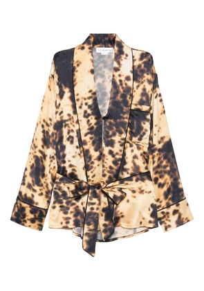 Victoria Beckham printed jacket - Brown