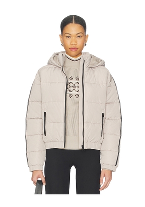 Alp N Rock Whitney Puffer Jacket in Taupe. Size L. Also in S.