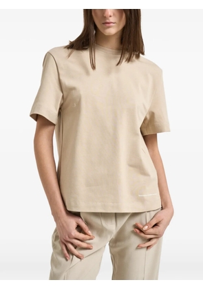 Semicouture Segunda bow-detail T-shirt - Neutrals