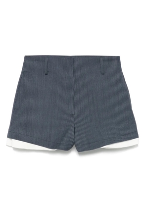 SANDRO preesed-crease shorts - Blue