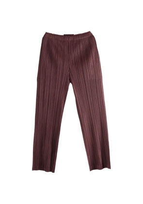Pleats Please Issey Miyake pleated trousers - Brown