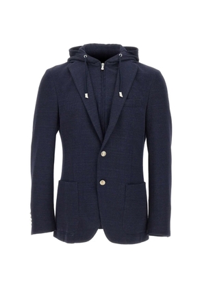 Eleventy hooded blazer - Blue