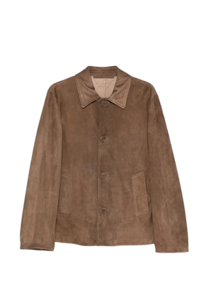 Salvatore Santoro single-breasted leather jacket - Brown
