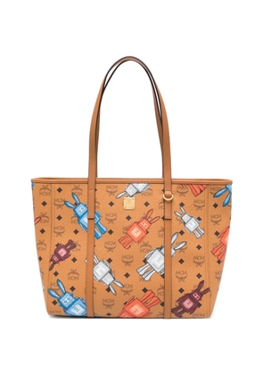 MCM logo-print tote bag - Brown